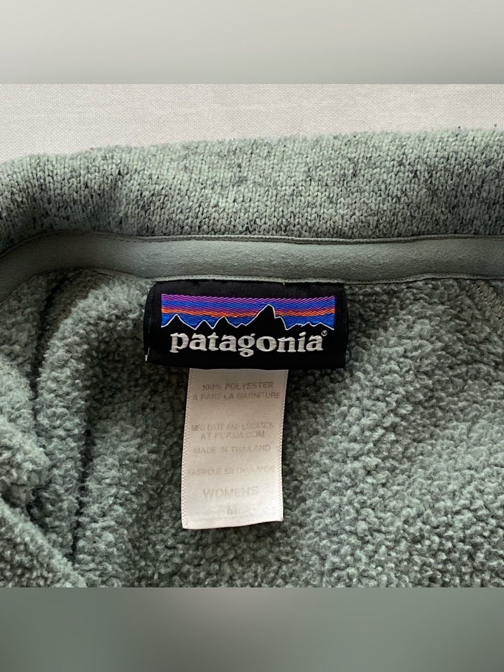 Patagonia Thin Ice Better Sweater 1/4 Zip Fleece Medium Gorpcore Outdoor - Picture 11 of 14